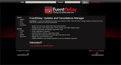 Desktop Screenshot of eventdelay.com